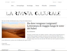 Tablet Screenshot of larivistaculturale.com